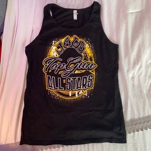 top gun allstars cheerleading tank top